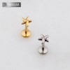 3D STARFISH SEA STAR THREADLESS PUSH IN ASTM F136 IMPLANT GRADE TITANIUM LABRET SET